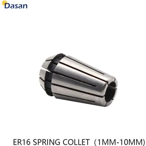 1Pcs ER16 Spring Collet Gripping Range 1mm to 10mm Standard Precision Drilling CNC Machine Tool