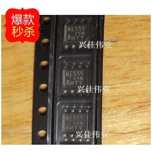 10PCS New original authentic NE555 NE555DR SOP8 Texas High Precision Timer
