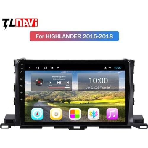 2G RAM 10.1inch Android 9 Car GPS Navigation for 1Toyota highlander 2015-2018 Multimedia Player