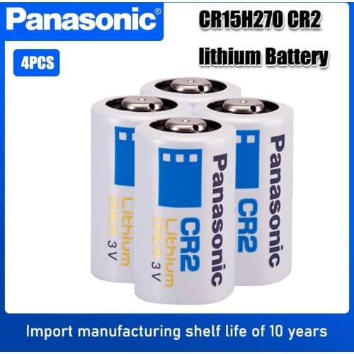 4PC Panasonic CR2 Digital Camera Photographic Device LED Flashlight Battery CR15H270 DLCR2 ELCR2 3V Lithium Battery