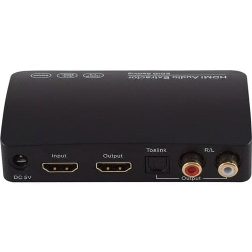 Audio Extractor Converter 5.1CH Spdif Splitter 1080P/4K Stereo Analog HDMI-compatible Optical Toslink RCA L/R Adapter