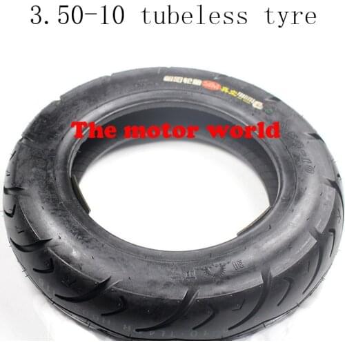 Free Shipping 3.50-10 Tubeless Tyres with Good Quality for Electric Motorcycle Motorcycle 10 Inch Vacuum Front or Rear Tire