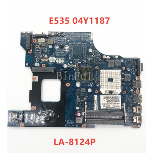 High quality For Lenovo E535 Laptop motherboard P/N:04Y1187 QALEB LA-8124P 100% full Tested OK+working well