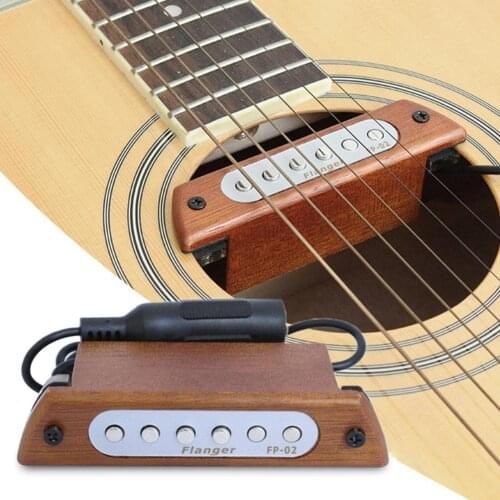 Wood Acoustic Guitar Sound Hole Pickup Magnetic Wooden Electric Guitar Pickup for 39"/40"/41"/42" Acoustic Guitar Accessories