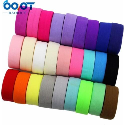 E-20421-527,10yards 5/8'' Ribbon Elastic Foldover Elastics Stretch Hair Ties Headbands for Baby Girls Hair Bow