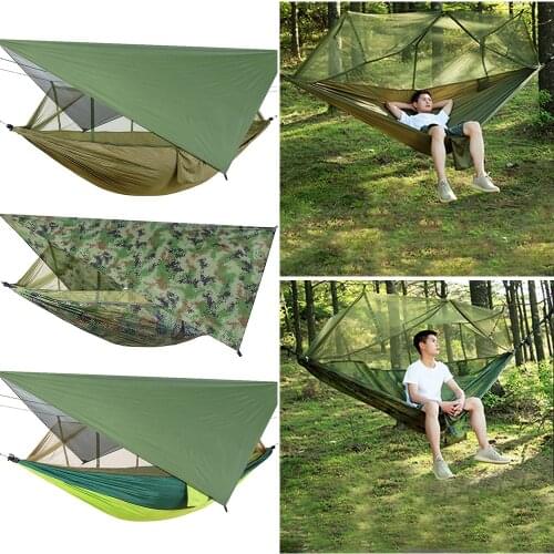 Mosquito Net Hammock Set Sunshade Awning Tent with Waterproof Outdoor Camping for Household Outdoor Leisure Supply