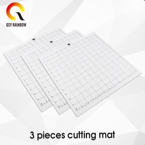 3 pack Silhouette Replacement Blade with 12 Inch x 12 Inch Cutting Mat Combo Pack