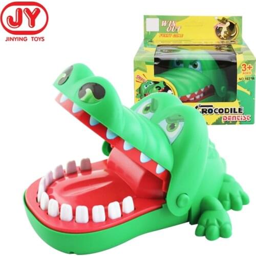 Creative Practical Joke Crocodile Mouth Dentist Bite Finger Game Funny Gags Educational Toys For Kids Play Children girl Gifts
