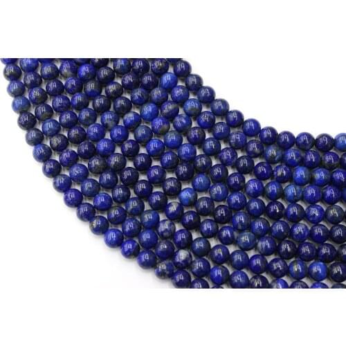 Natural A+ Lapis Lazuli Round Loose Beads Strand 6/8/10MM For Jewelry DIY Making Necklace Bracelet