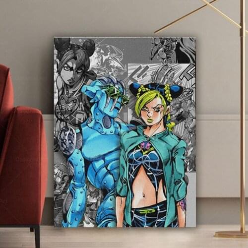 JoJos Bizarre Adventure Wall Art Jolyne Cujoh Canvas Pictures Stone Ocean Paintings Home Decoration HD Printed Modular Poster