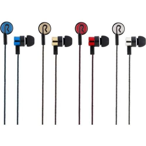 Earphone Braided Wiring Super Bass In Ear Music Earphone HIFI Stereo Earbuds Noise Isolating Sport Earphones With Mic