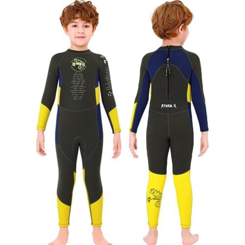 Neoprene Boy 2.5MM Wetsuit Surf Children Rash Guards Swimming Windsurf Scuba Diving Kitesurf Kids Clothes Bathing Suit Swimsuit