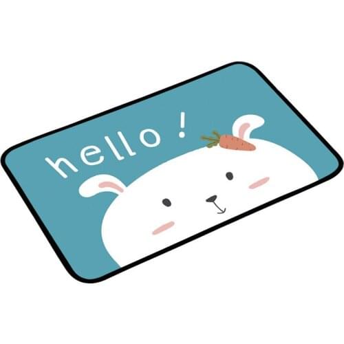 Non-Slip Kitchen Floor Decoration Doormat Bathroom Absorbent Cartoon Animals Pattern Living Room Carpet Floor Mat Home Decor