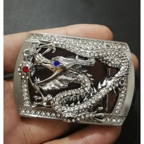 Newest Dragon belt buckles for the man woman waist buckle leather belt of metal biker dragon buckle diamond hooker accessories