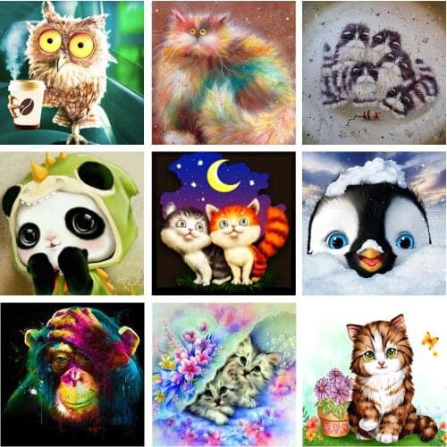 New DIY 5D Diamond Painting "Animal" Full Diamond Mosaic Art Embroidery Sale Rhinestones For Festival Handmade Decoration Gift