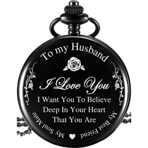 Valentines Day Gift Pocket Watch Present For Husband Thanksgiving Day Birthday Gift For Husband Anniversary Gift
