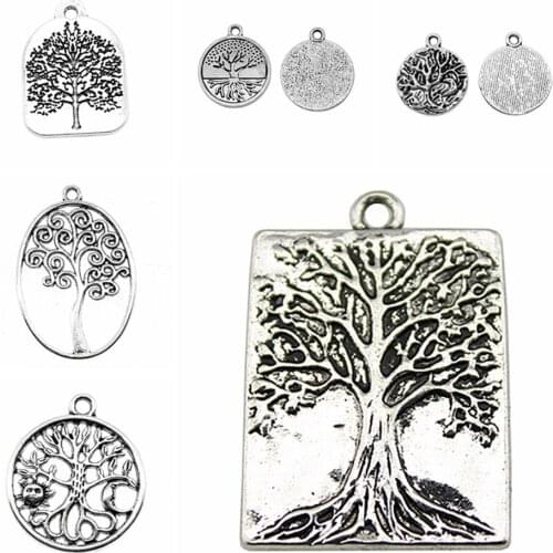Wecharms bulk charms for jewelry making kit pendant diy jewelry accessories Tree Of Life Charms
