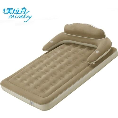 Mirakey Portable Lazy Couch Air Mattress Cartoon Back Mattress Outdoor Home Bedroom Air Bed Inflatable Mat With Electric Pump