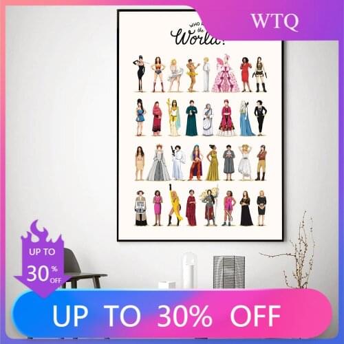 Who Run The World Poster Future Is Female Canvas Painting Girl Boss Gift Wall Feminism Art Print Picture For Bedroom Home Decor