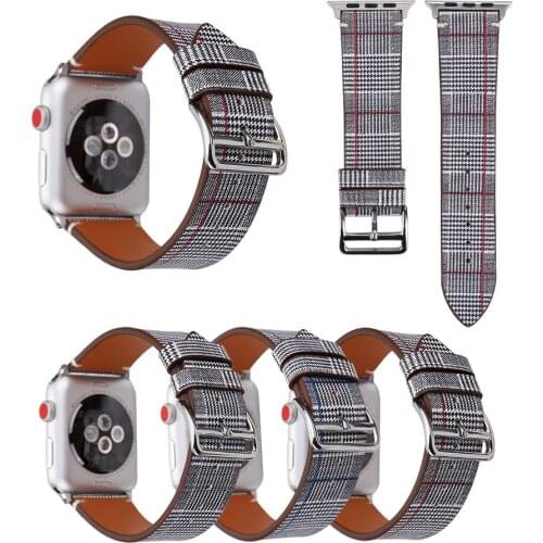 Watch Strap For Apple Watch Series 4 Swallow Gird Leather Watch Band For Apple Watch Series 1 2 3 Wrist Belt 38-42mm horlogeband