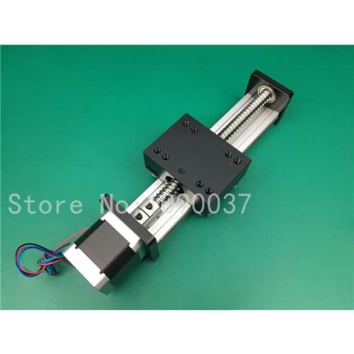 High Precision SGK Ballscrew 1204 100mm 200mm Travel Linear Guide+ Nema 17 Stepper Motor CNC Stage Linear Motion Moulde Linear