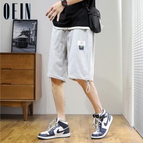 OEIN Summer Fashion Shorts Men Sports Korean Style Streetwear Shorts Male Casual Elastic Waist Mens Clothing Solid Sweat Shorts
