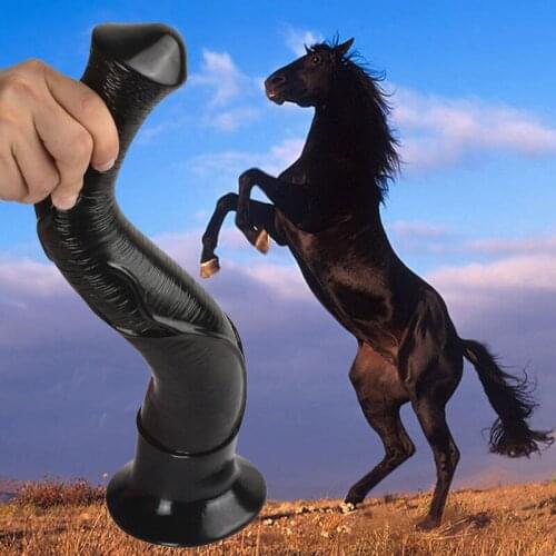 Super Long 42cm 16.5 inch Animal Dildo Huge Horse Realistic Penis Suction Cup Anal Dildo big penis Sex toys for adult women