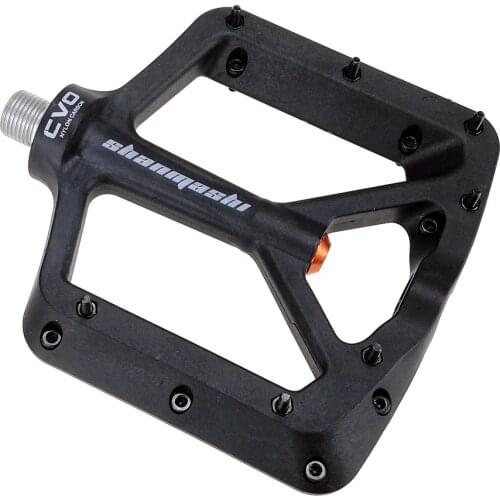 CVO wide flatbed bicycle pedal mountain bike downhill pedal ultra-light axle nylon carbon fiber mtb bicycle pedals