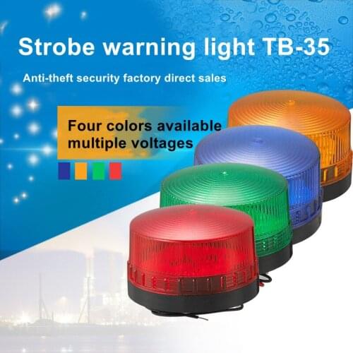 LED 12V 24V 220V Strobe Signal Warning Light Indicator Light LED Lamp Small Flashing Light Security Alarm Safety Warning Lamp