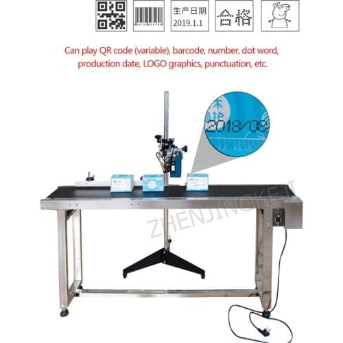 ZM-630 Smart Handheld Inkjet Printer Food Production Date Small Automatic Coding Machine Assembly Line Label Production Line