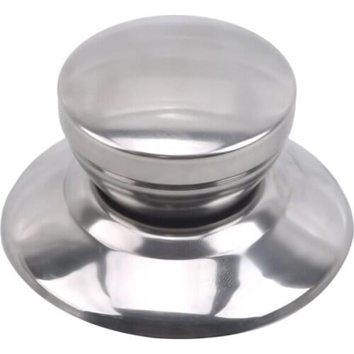 Replacement Pot Lid Knobs Stainless Steel Pans Cover Handle Durable Silver Wok Lids Grip Cookware Accessories