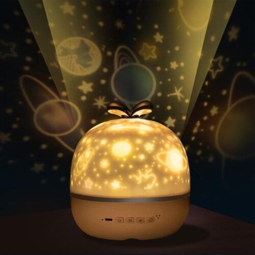 Star Projector Night Light Pendant Vintage Cover Bulb Guard Lamp for Kids Adult Bedroom USB Rechargeable Sleeping Lamp
