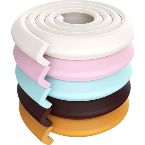 1PC 2M Baby Safety Table Desk Edge Guard Strip Rubber Home Cushion Bumper Tape Safe Protection Children Bar Strip Soft Thicken