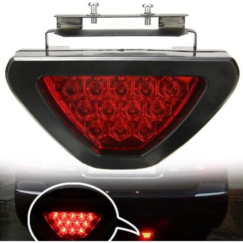 1pcs Universal Brake Lights F1 Style 12V LED Red Rear Tail Third Brake Stop Safety Lamp Light for Car Truck Trailers Motorcycle