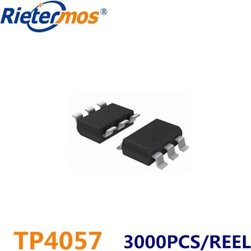 3000PCS TP4057 4057 500MA 4.15V-4.24V SOT23-6 SMD made in China