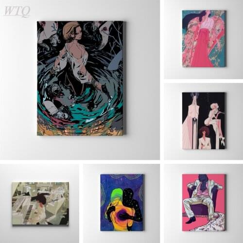 Anime Illustration Girl Retro Poster Anime Posters Canvas Painting Wall Decor Posters Wall Art Wall Poster Picture Home Decor