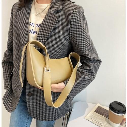 Irregular Small PU Leather Solid Color Crossbody Shoulder Bag for Women 2021 Trendy Luxury Travel Branded Handbags and Purses