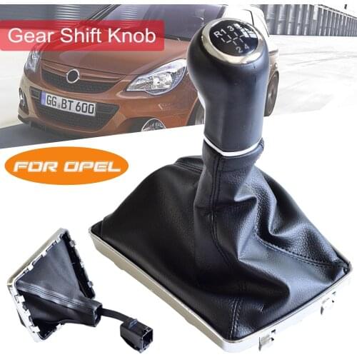 For OPEL ASTRA III H 1.6 VAUXHALL 2005-2010 Car Styling 5 6 Speed Gear Shift Knob Lever Gaiter Boot Cover Case Cover