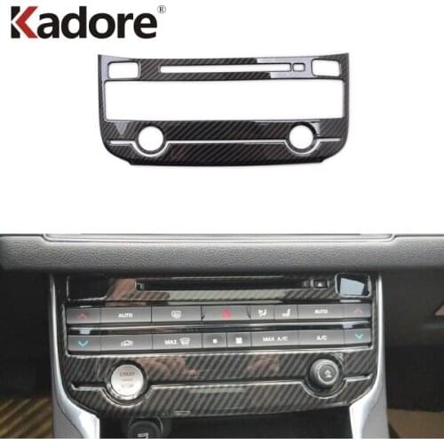 For Jaguar F-Pace X761 2016 2017 2018 Center Control Cover Dashboard Adjust Trim Inner Decorative Stickers Interior Accessories