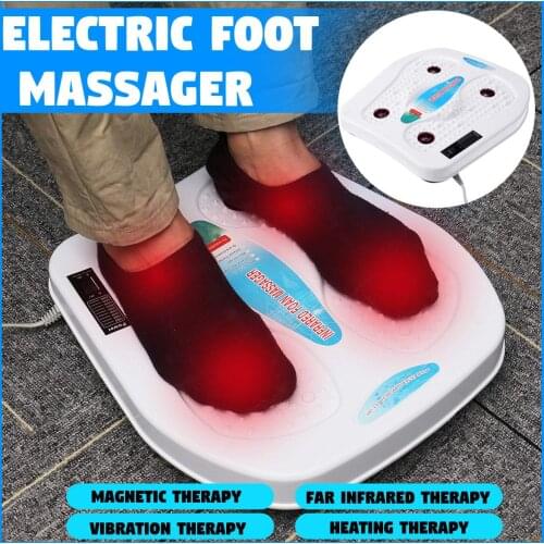Far Infrared Foot Roller Massager Vibration Magnetic Heating Therapy Foot Pedicure Instrument Massager Electric Health Machine