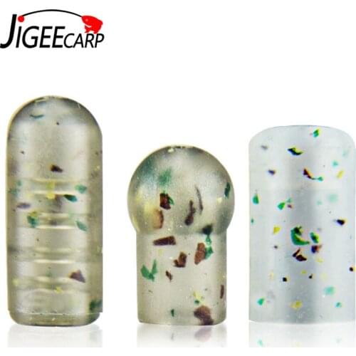 JIGEECARP 30pcs Target Buffer Bead Shock Beads Swivel Knot Protector Fishing Gear Camouflage Buffer Bead for Carp Fishing