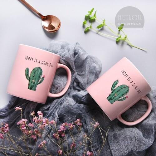 Ceramic Cups, Mugs, Creative Plants, Cactus Lovers, Coffee Office Milk 300ml Cups And Ceramics