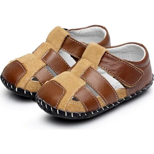 OMN Summer Style Soft-soled Indoor Genuine Leather Infant Shoes Baby Boys Girls First Walkers Newborn Shoes Baby Moccasins