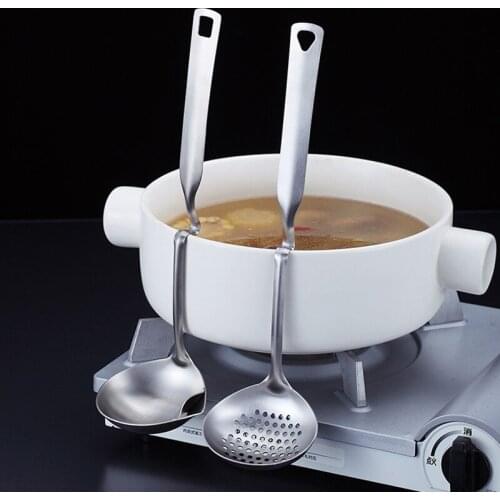 Stainless Steel Scoop Filter Grease Spoon Colander Spoon Soup Oil Separation Cooking Colander Tools Kitchen Accessories Gadgets