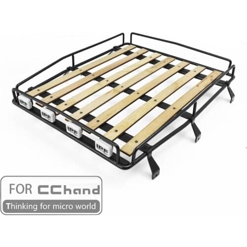 Metal roof rack with board+ipf Shoot the light for CChand RC4WD 1/10 FJ40