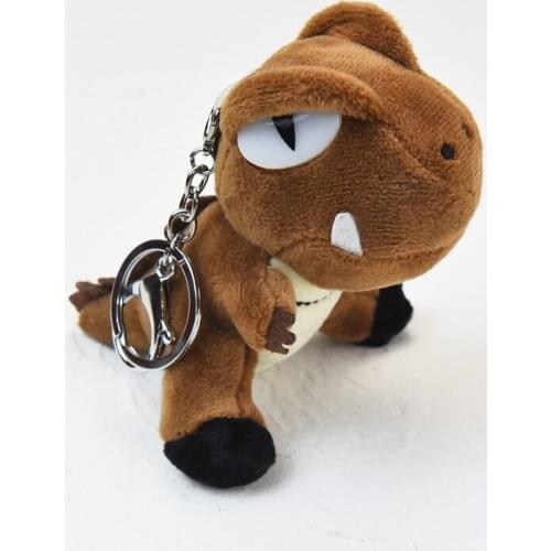 Cute Cartoon Animal Plush Toy Keychain Backpack Mobile Phone Small Keychain Dinosaur Gift To Friend/Children Gift