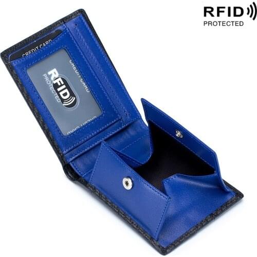 Rfid Carbon Fiber Men Wallets Money Bags Black Slim Thin Wallet Small Male Leather Purse Clutch Bag Coin Holder Guarantee