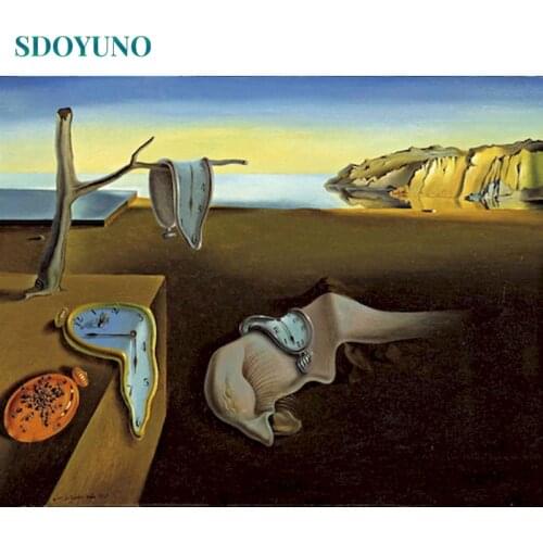 SDOYUNO Abstract Paint By Numbers Kits On Canvas Landscape DIY Frame 60x75cm Oil Painting By Numbers Scenery Hand Painting Decor