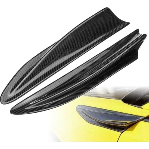 NEW-2Pcs Carbon Fiber Side Fender Fin Vents Cover Trim for Subaru BRZ Toyota 86 GT86 Scion FR-S