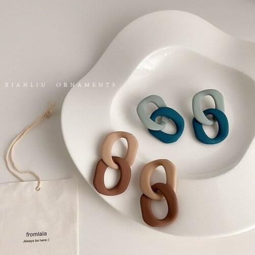 2020 New Trendy Womens Earrings Punk Metal Geometry Earrings For Women Accessories Brides Wedding Girl Jewelry Party Wholesale